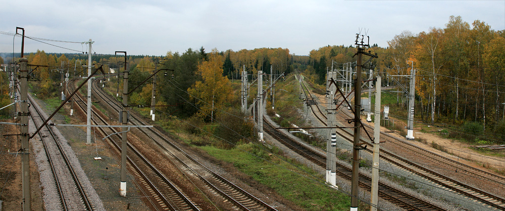 Панорама путей рижского хода и БМО