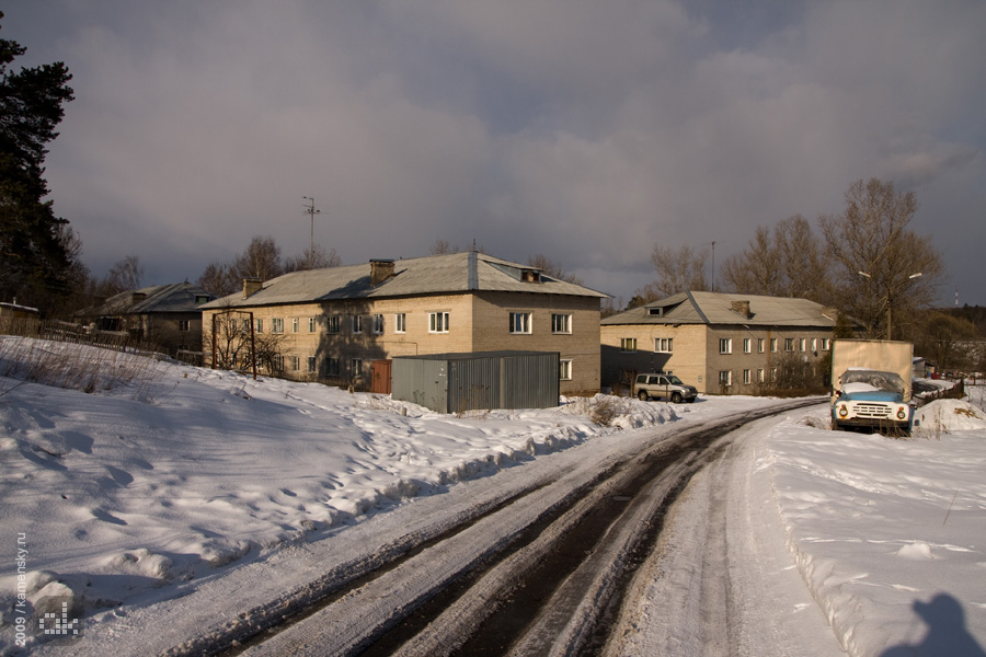 Московская область, весна, поселок Заречный, Загорский Опытный Завод Пластмасс, Сергиево-Посадский район