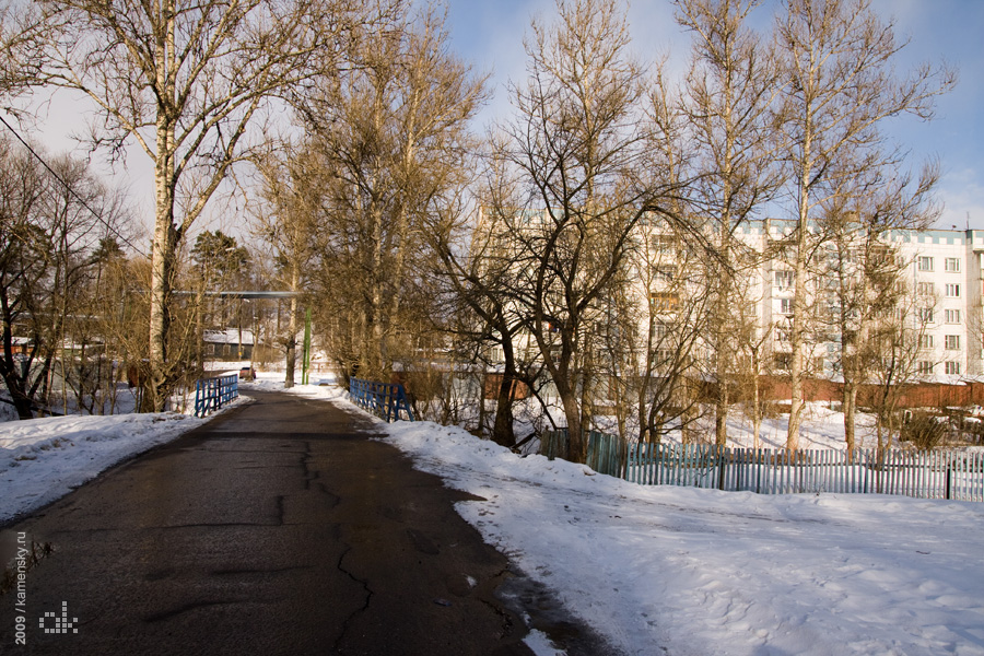 Московская область, весна, поселок Заречный, Загорский Опытный Завод Пластмасс, Сергиево-Посадский район