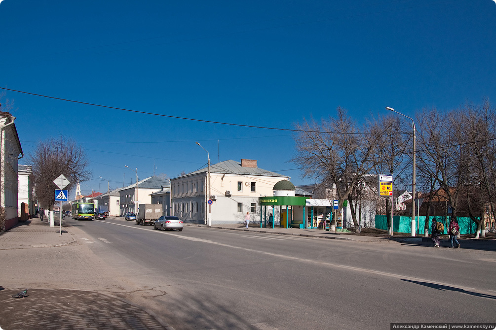 Московская область, город Коломна, весенние фотографии, трамвай Коломны