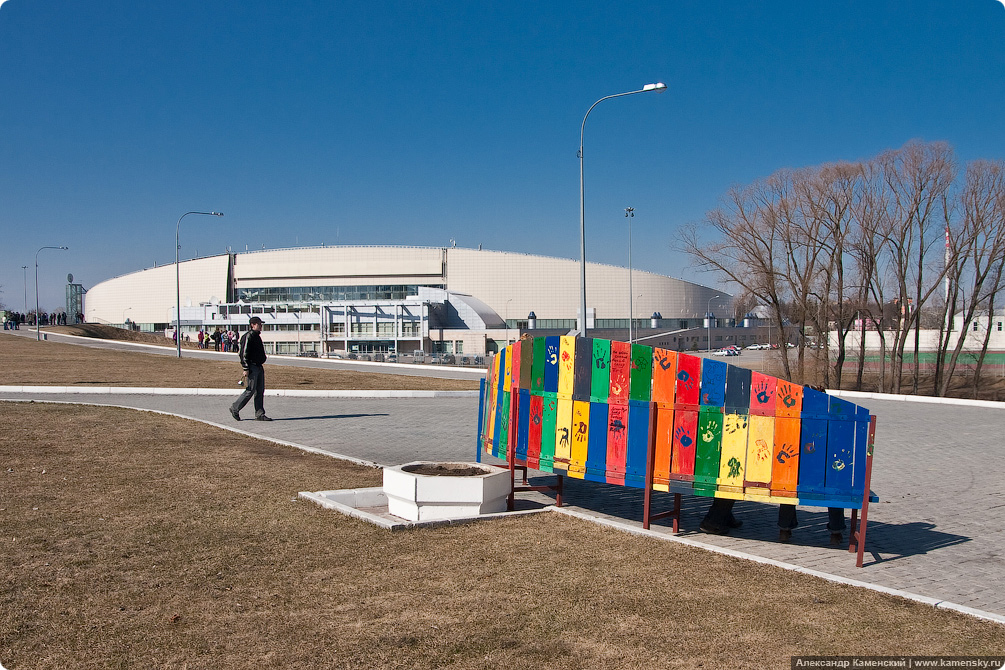 Московская область, город Коломна, весенние фотографии, трамвай Коломны