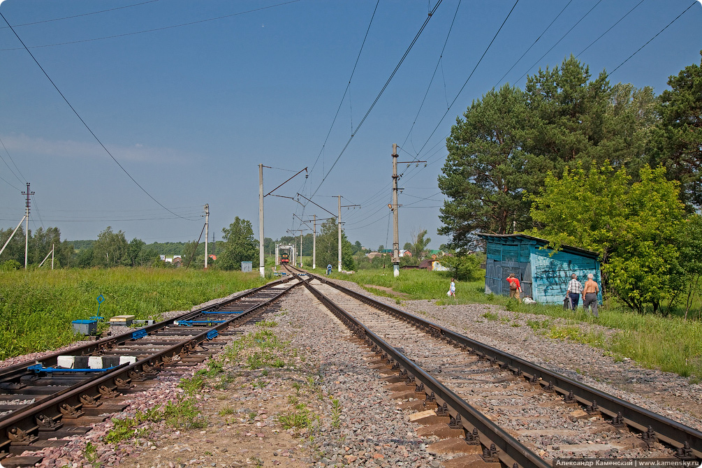 Красноармейск, Красноармейская ветка, железная дорога, электричка, пригородный поезд, Подмосковье, ЭР2-1081, ЧМЭ3