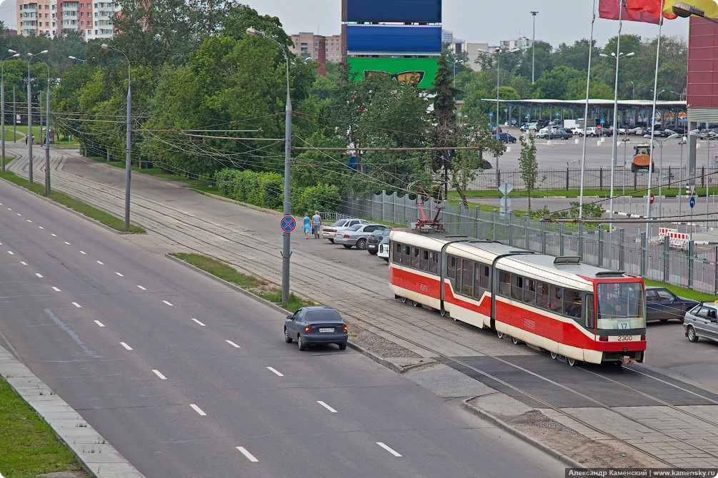 Севернянинский мост, трамвайные пути, Москва, дороги с высоты