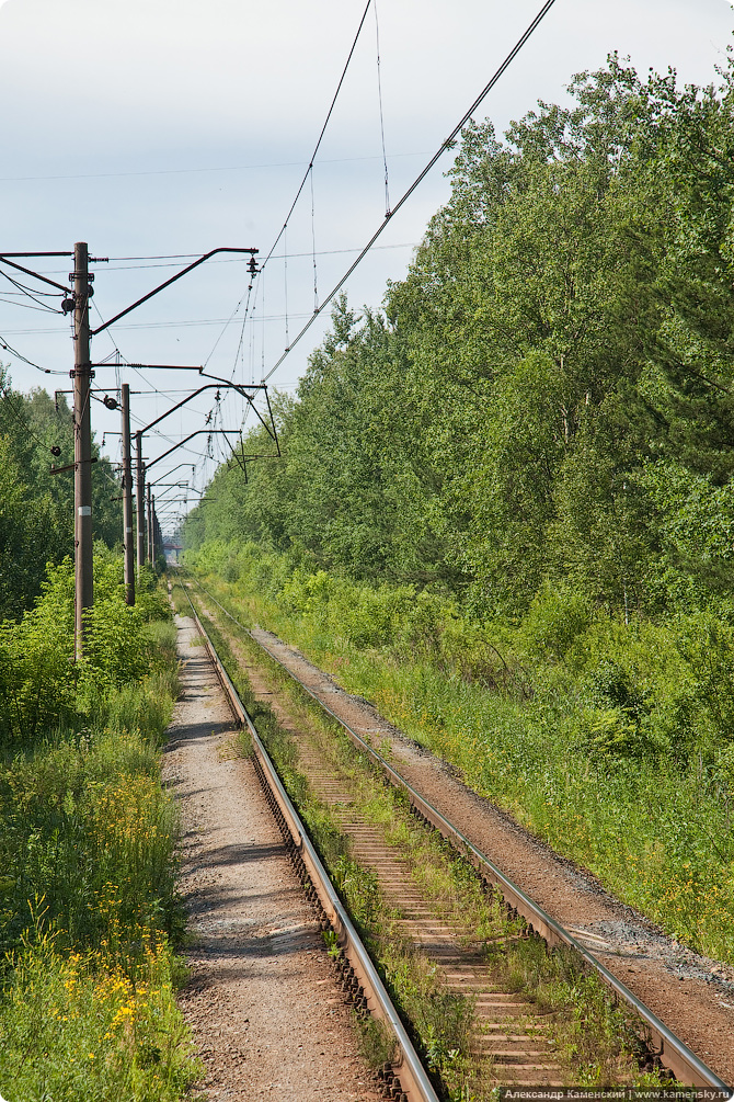 Станция Электрогорск, Московская железная дорога, здание вокзала Электрогорск, платформа 14 км Электрогорск