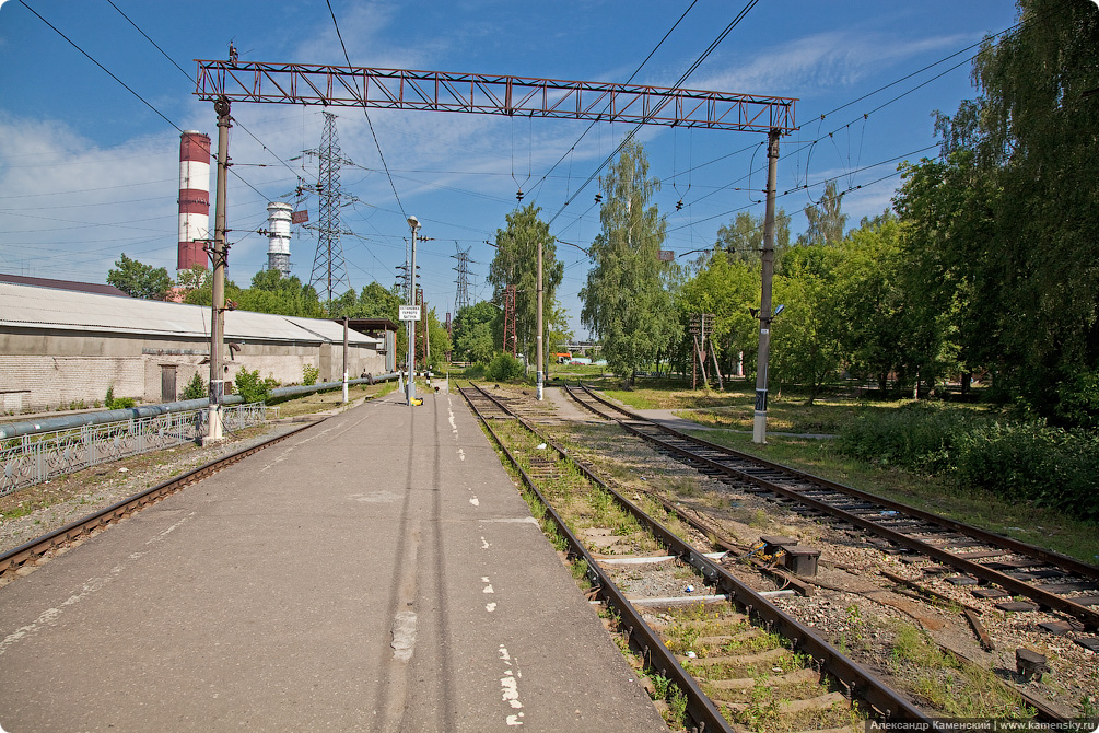 Станция Электрогорск, Московская железная дорога, здание вокзала Электрогорск, платформа 14 км Электрогорск