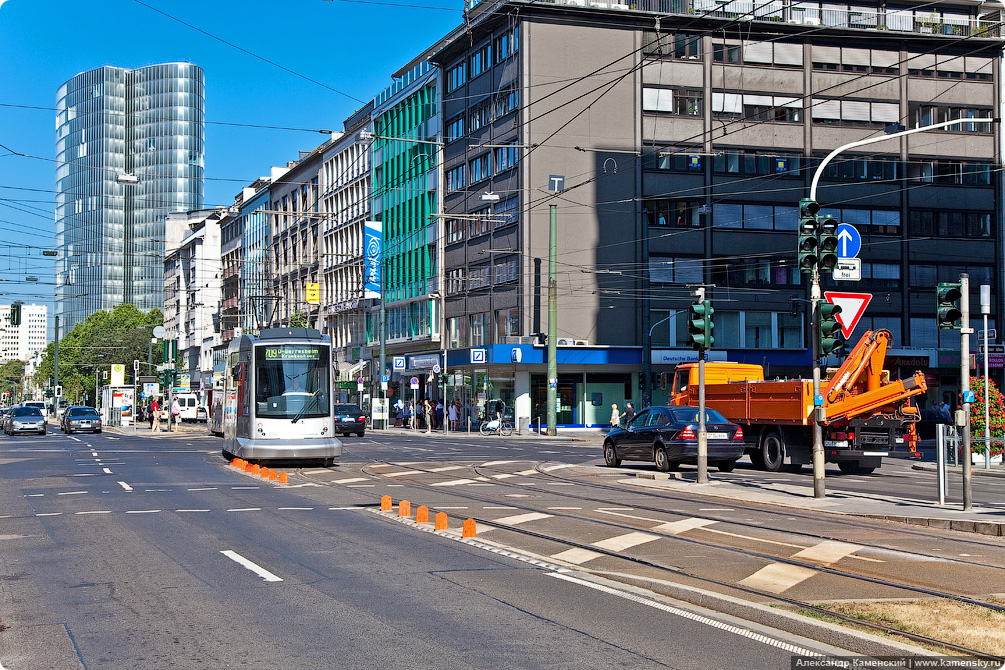 Германия, Вокзал и трамваи Дюссельдорфа, Dusseldorf Hbf, tramway, Germany, DB, bahn.de