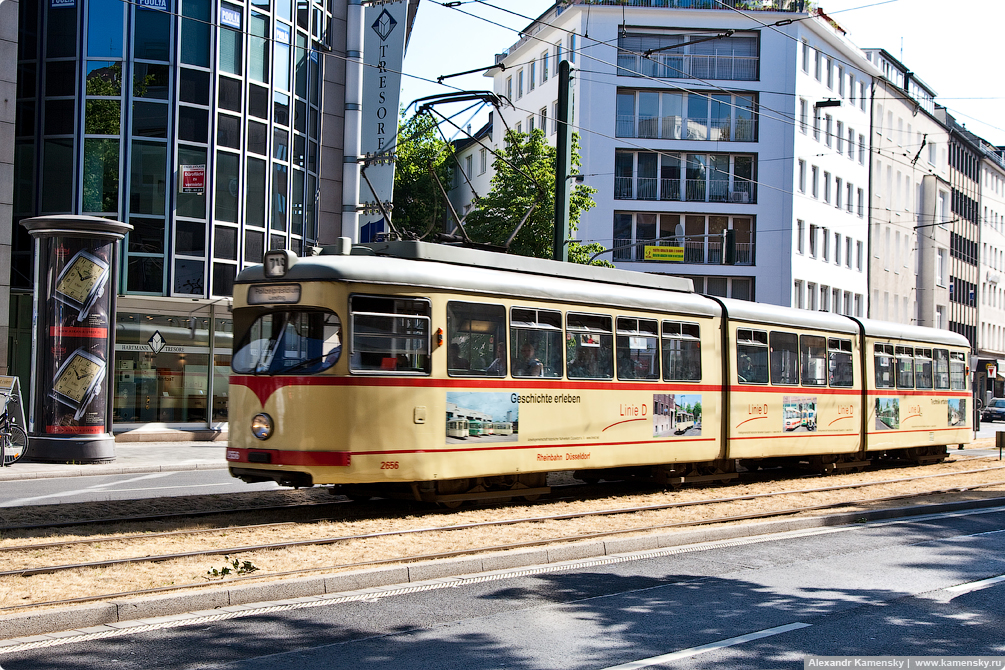 Германия, Вокзал и трамваи Дюссельдорфа, Dusseldorf Hbf, tramway, Germany, DB, bahn.de