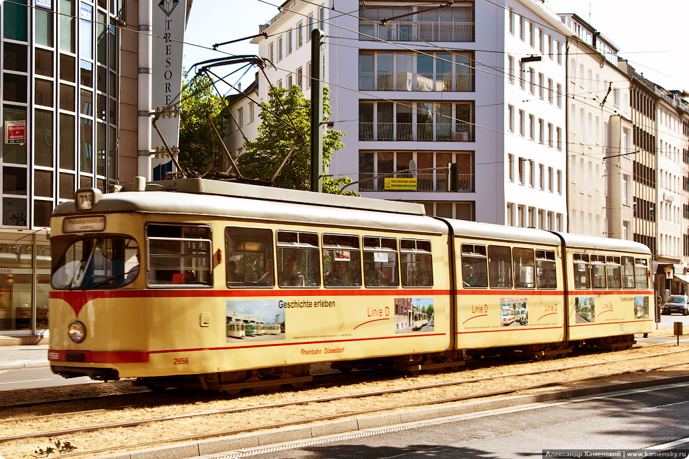 Германия, Вокзал и трамваи Дюссельдорфа, Dusseldorf Hbf, tramway, Germany, DB, bahn.de