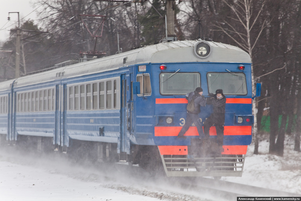 Зимний пейзаж, Ярославское направление, Фотографии электричек и поездов зимой