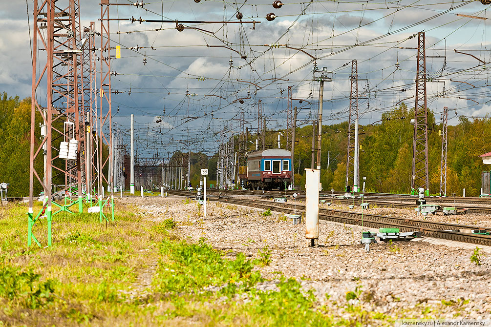 Московская область, БМО, Михнево, осень, станция, ЭМ2