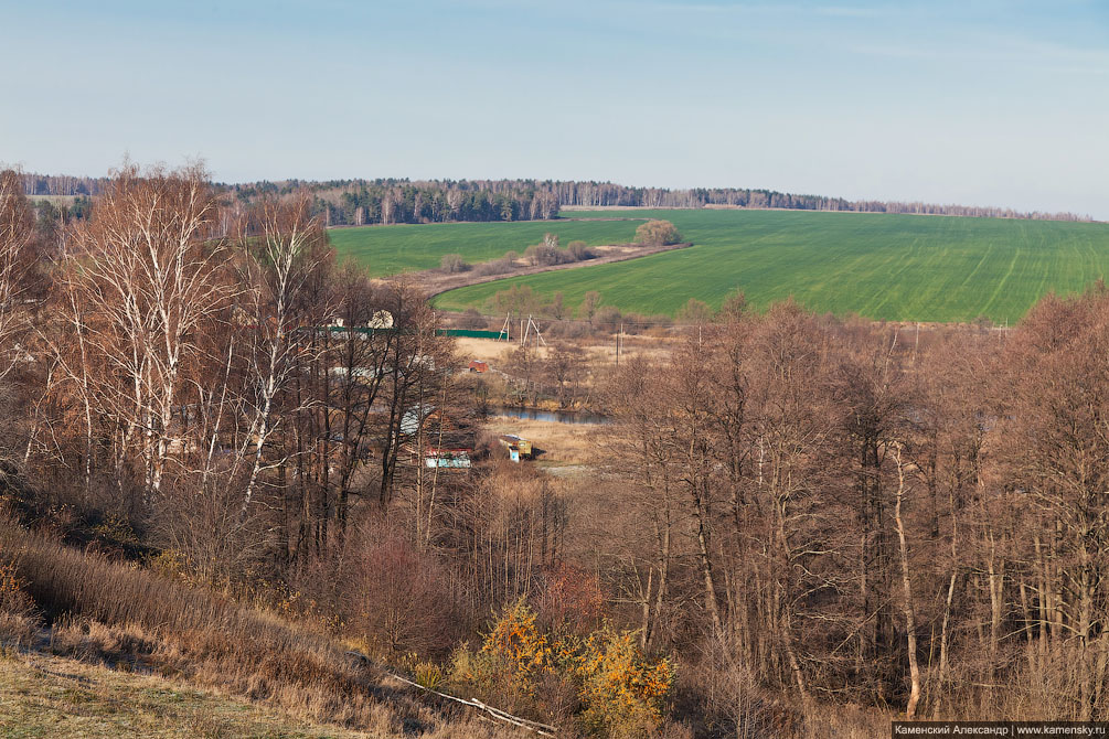 Осень, Первые заморозки, Ступинский район, Московская область, Природа, Ландшафты