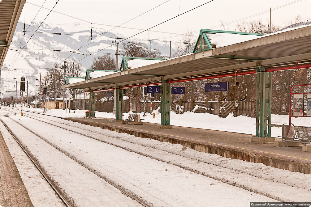 ÖBB, Австрийские железные дороги, Зима, Цель-ам-Зее, Zell am See