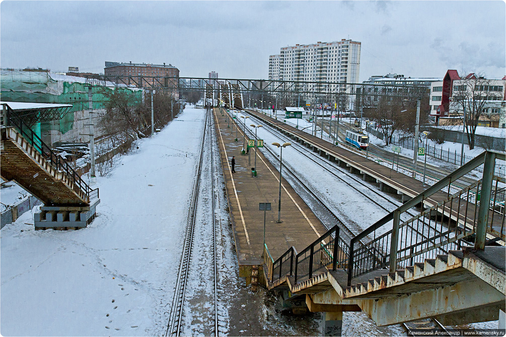 Москва, Павелецкое направление, Железная дорога, платформы