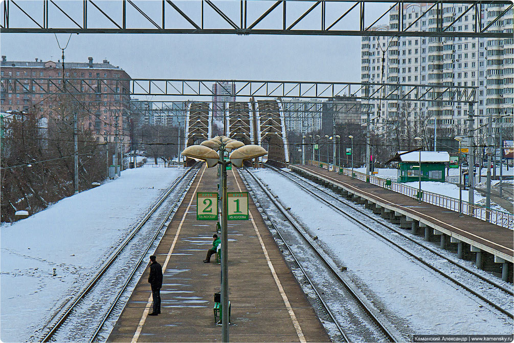 Москва, Павелецкое направление, Железная дорога, платформы