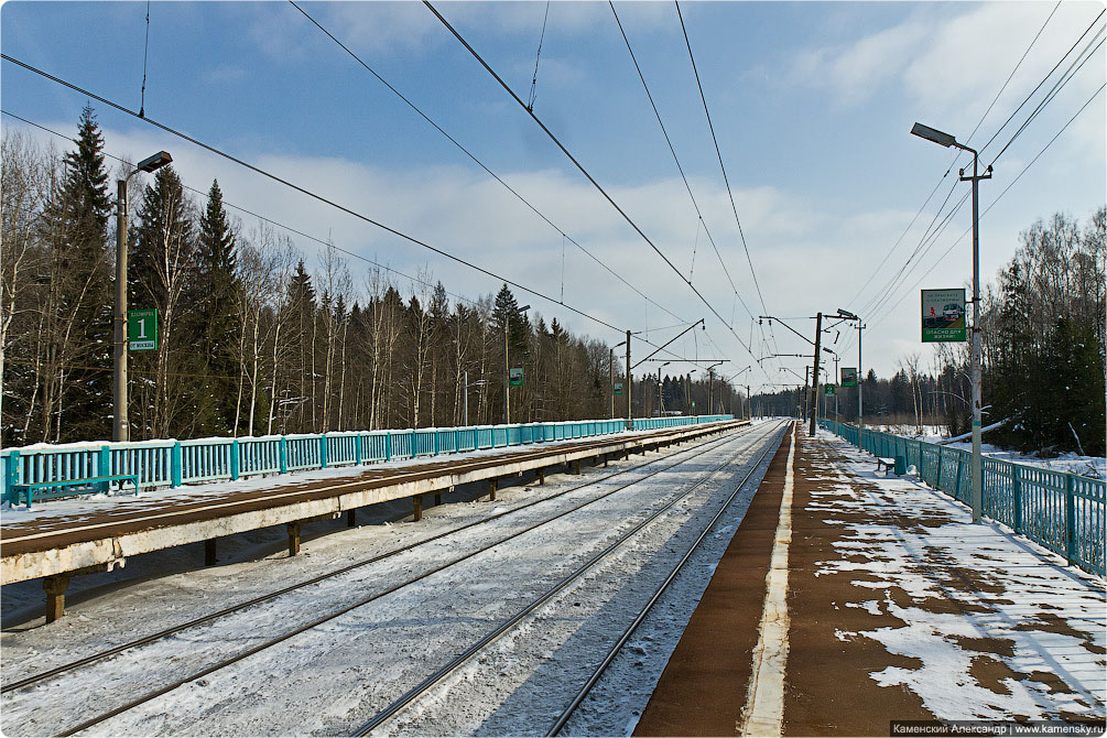 Рижское направление, Московская область, железная дорога, фотографии, платформы