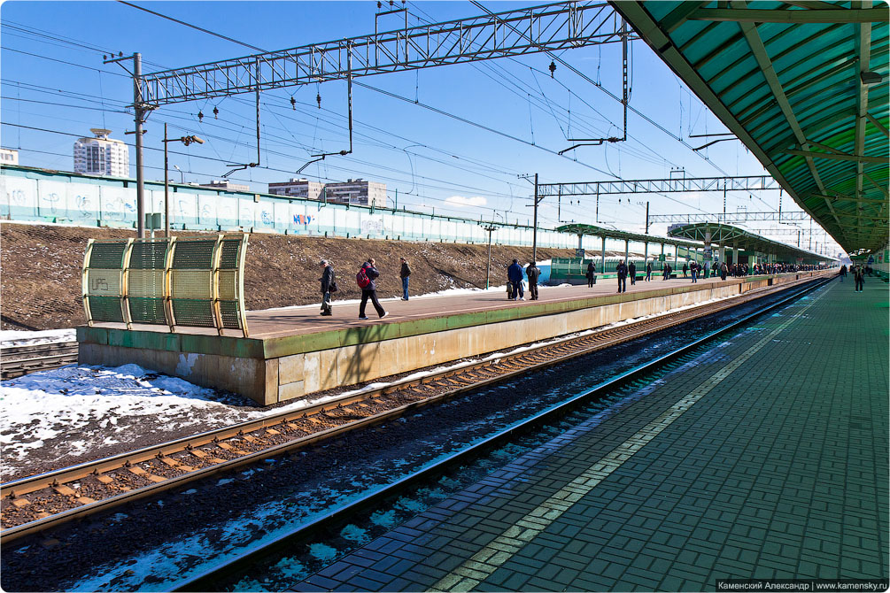 Казанское направление, Выхино, Перово, железная дорога, Москва, электропоезда, платформы