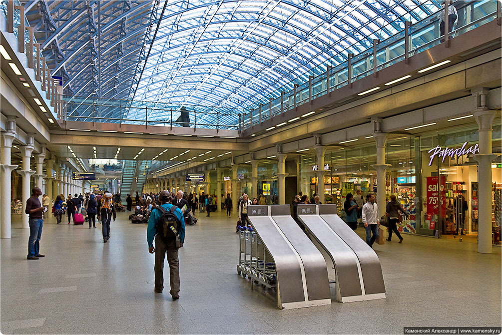 Великобритания, Лондон, вокзал St. Pancras, вокзал King's Cross