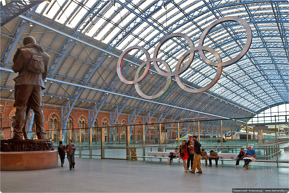 Великобритания, Лондон, вокзал St. Pancras, вокзал King's Cross