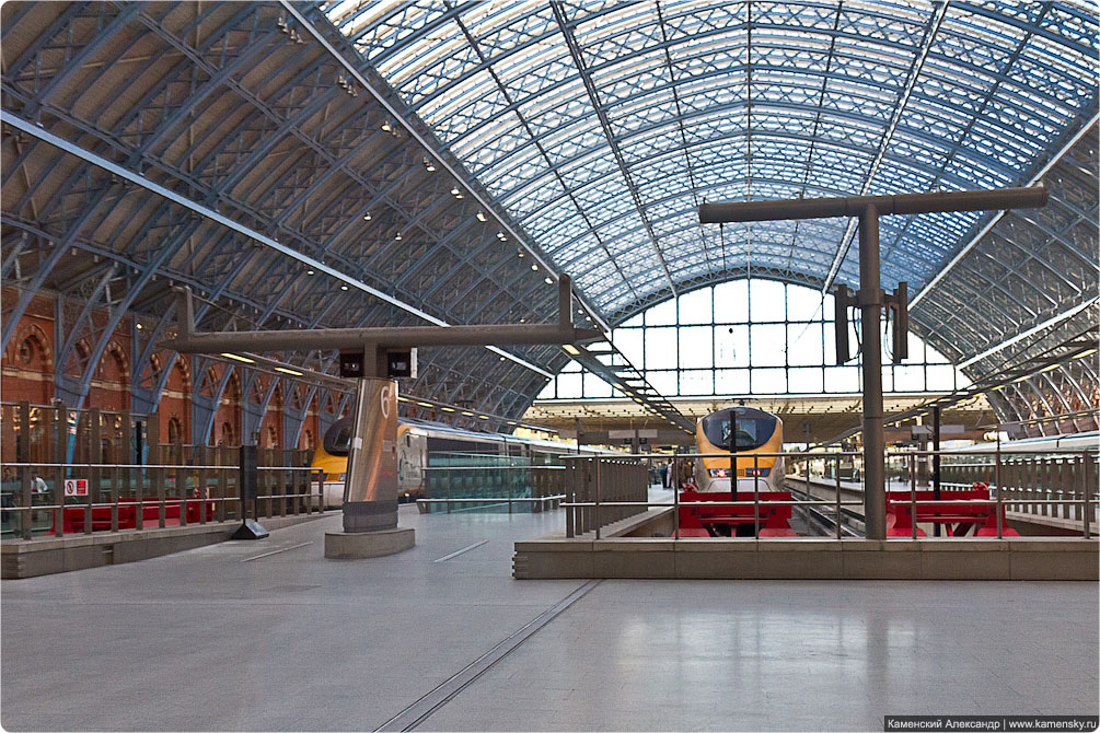 Великобритания, Лондон, вокзал St. Pancras, вокзал King's Cross