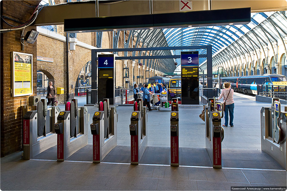 Великобритания, Лондон, вокзал St. Pancras, вокзал King's Cross