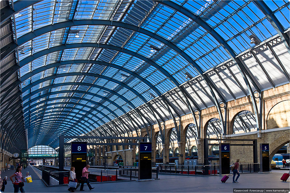 Великобритания, Лондон, вокзал St. Pancras, вокзал King's Cross