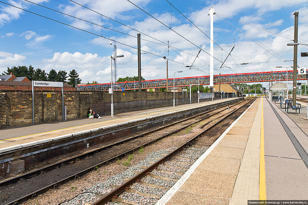 Великобритания, Кембридж, железная дорога, Cambridge, railway