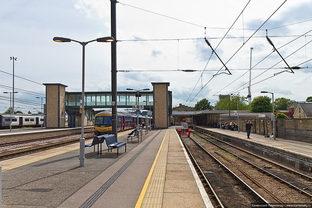 Великобритания, Кембридж, железная дорога, Cambridge, railway