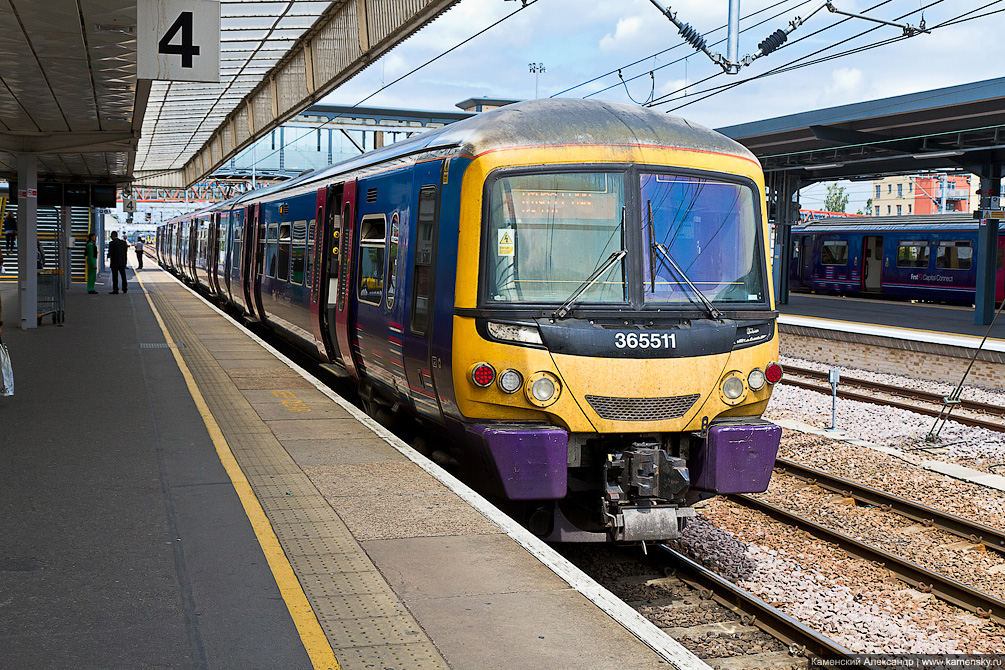 Великобритания, Кембридж, железная дорога, Cambridge, railway