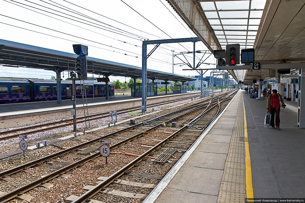 Великобритания, Кембридж, железная дорога, Cambridge, railway