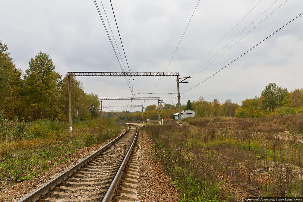 БМО, Осень, Железная дорога, реконструкция, Желтиково, Наугольный, Бубяково, Александров, Карабаново