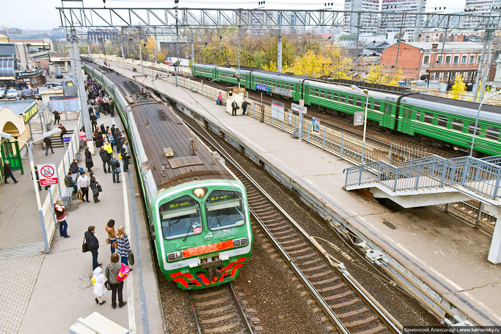 Москва, железная дорога, платформа, станция, Горьковское направление, МЖД, зима, электричка