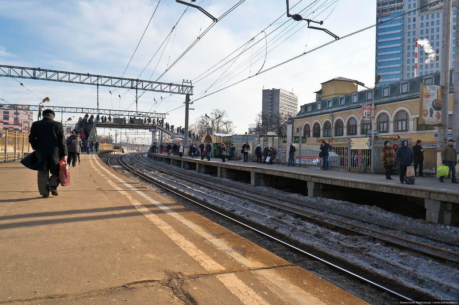 Москва, железная дорога, платформа, станция, Горьковское направление, МЖД, зима, электричка