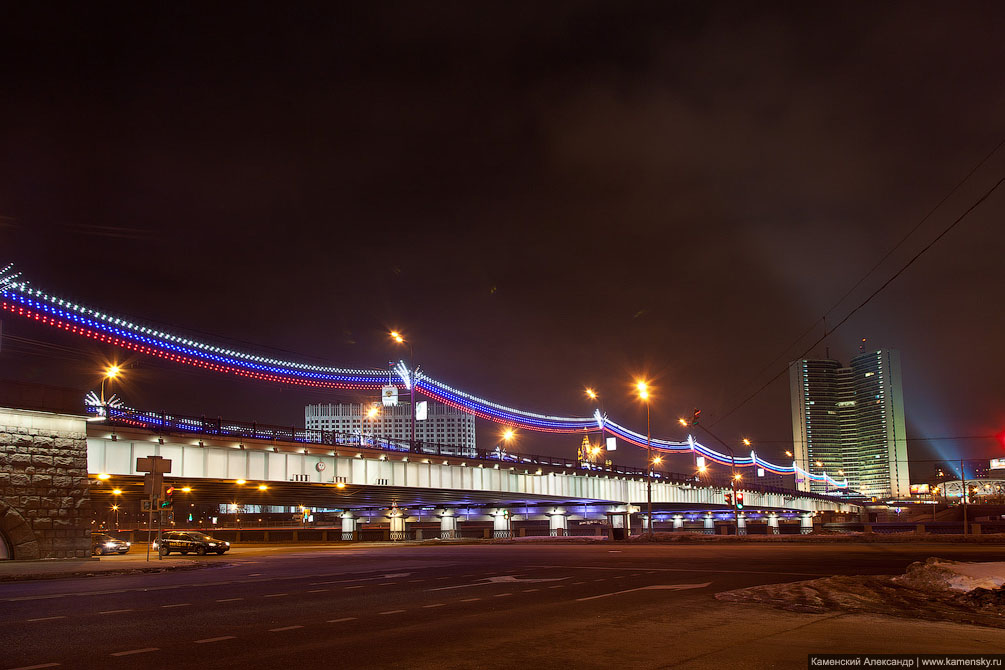 Москва, ночные фотографии, зима, центр