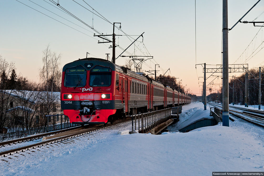 Московская область, железная дорога, Клязьма, электричка, весна