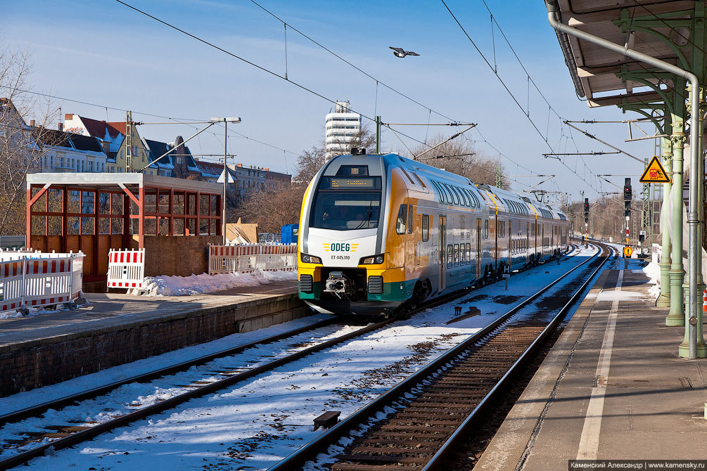 Германия, Берлин, рельсовый транспорт, Stadler KISS, ODEG ET class 445