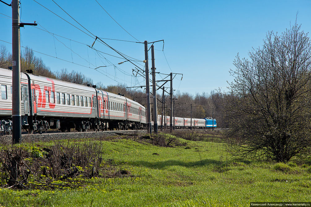 Москва, железная дорога, электричка, поезд, платформа, Курское направление