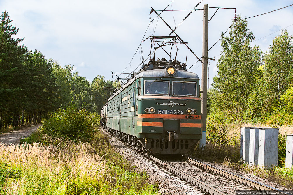 осень, ТГМ4, вагоны, Красноармейск, Московская область, Ярославское направление, железная дорога