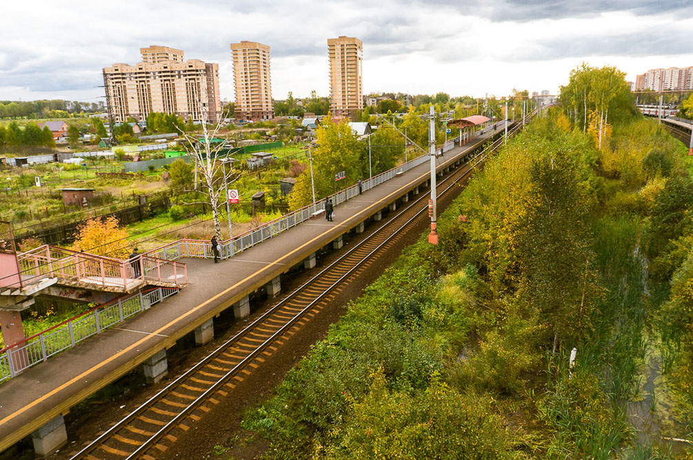 Московская область, Савёловское направление, Лобня, Долгопрудный, Некрасовская, Водники, осень, железная дорога, поезда, электрички, платформы, станции