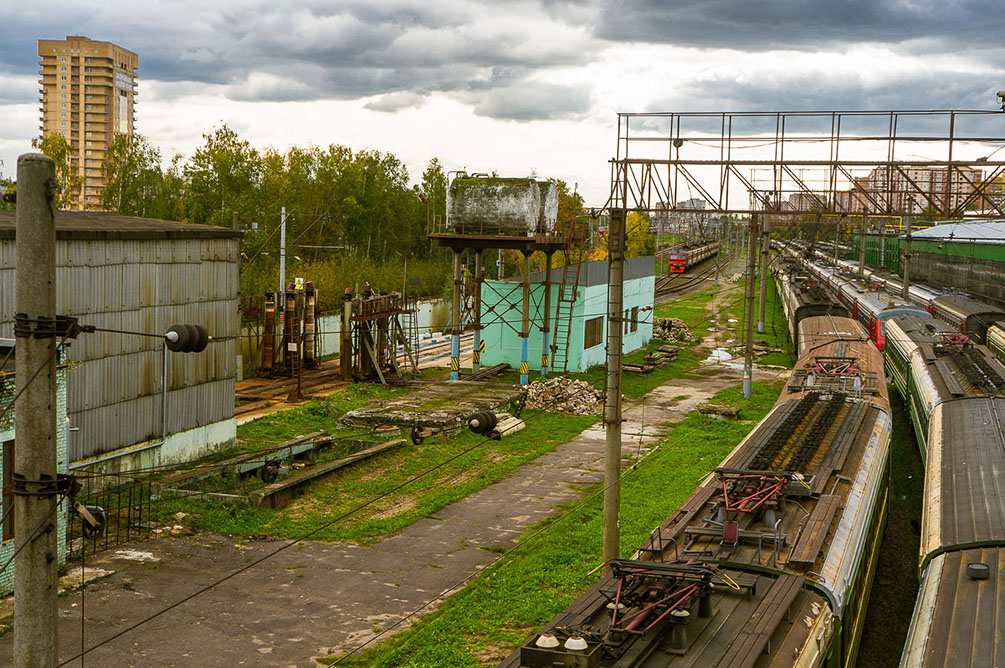 Московская область, Савёловское направление, Лобня, Долгопрудный, Некрасовская, Водники, осень, железная дорога, поезда, электрички, платформы, станции