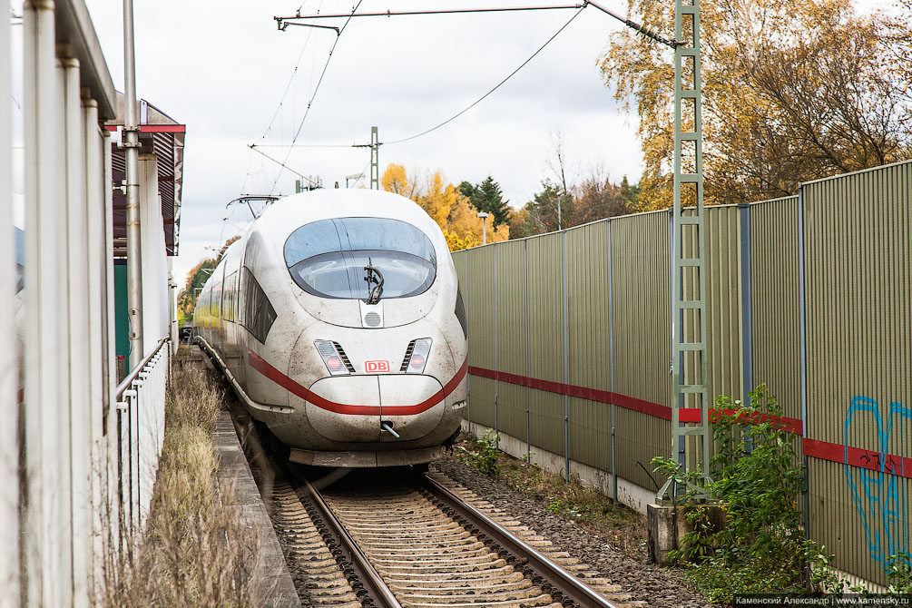 Германия, Франкфурт, рельсовый транспорт, поезда, железная дорога