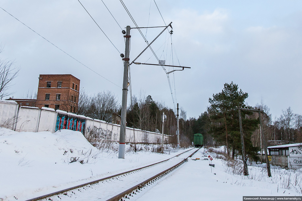 станция Красноармейск, Московская область, Ярославское направление, железная дорога, подъездной путь