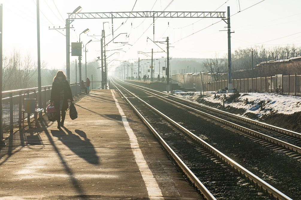 Московская область, Курское направление, Подольск, Гривно, Весенняя, станции, платформы, электропоезда