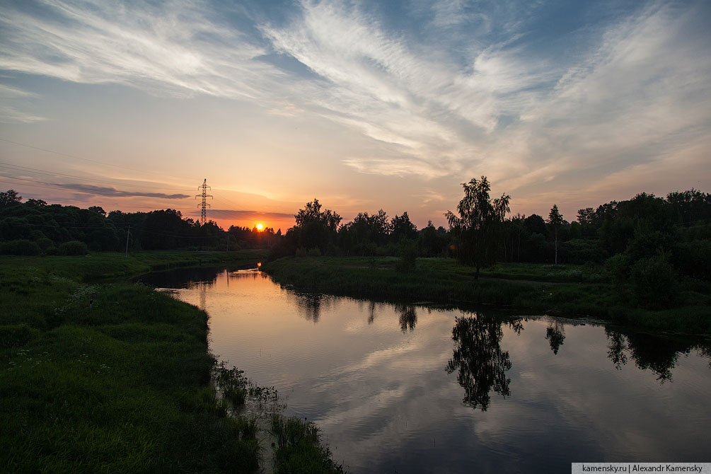 Московская область, природа, красиво, лето, вечер, закат