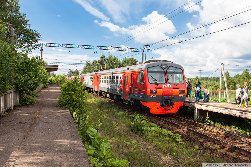 Московская область, Савёловское направление, платформы и станции, лето, хорошо