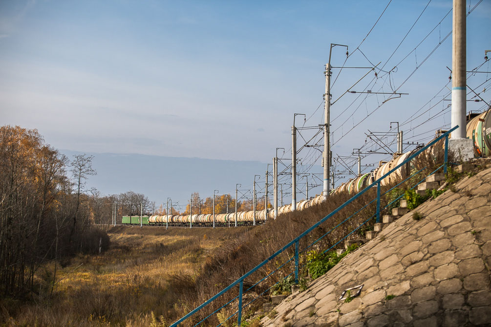 Ярославская область, Ярославское направление, Берендеево, осень, железная дорога, поезда, электрички, платформы, станции