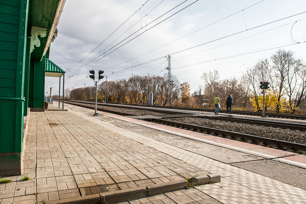 Ярославская область, Ярославское направление, Берендеево, осень, железная дорога, поезда, электрички, платформы, станции