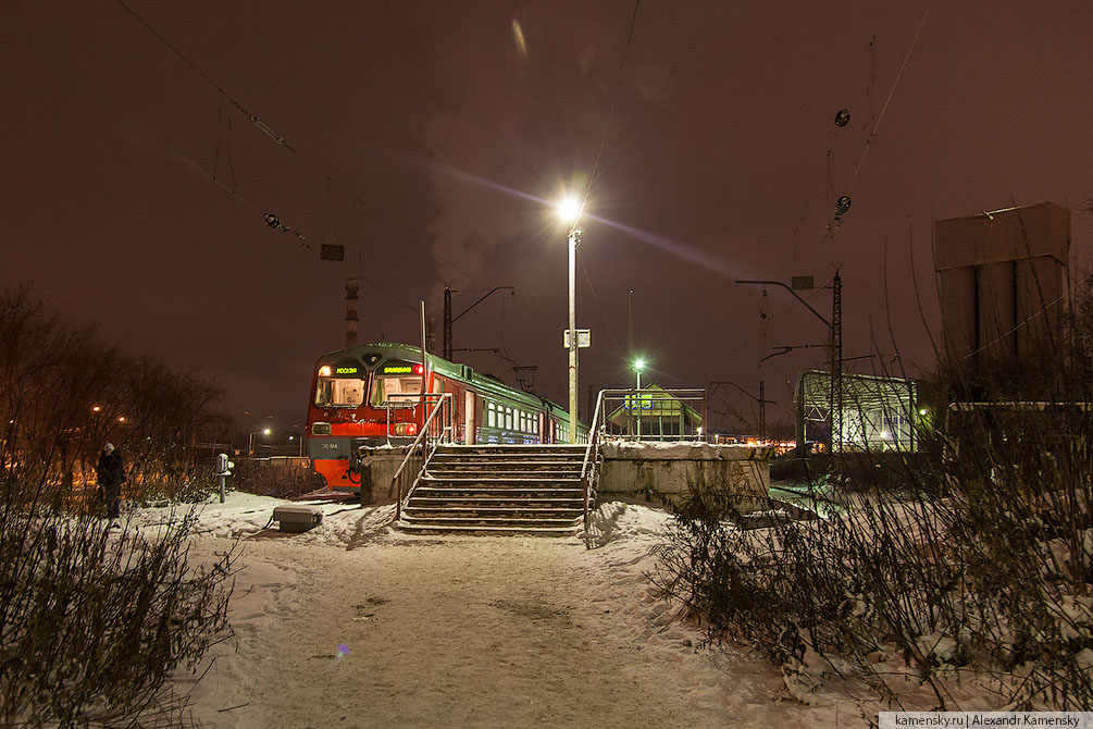 Московская область, зима, Ногинск, Горьковское направление, Захарово