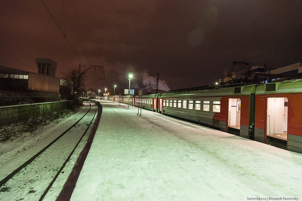 Московская область, зима, Ногинск, Горьковское направление, Захарово