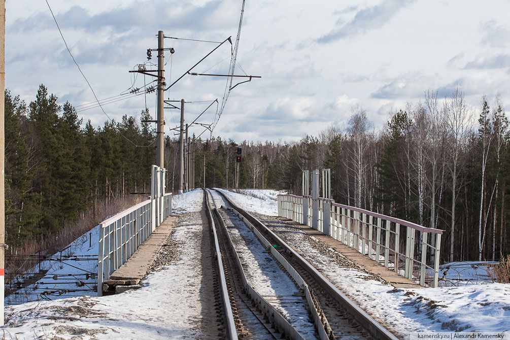 февраль, зима, железная дорога, Подмосковье, электропоезд