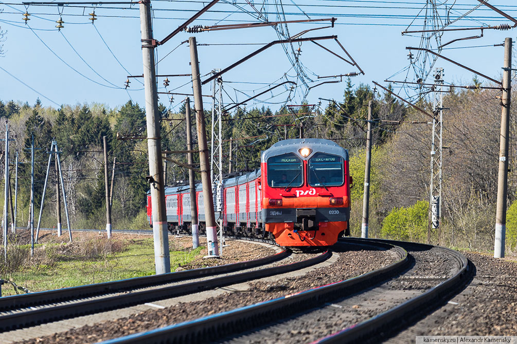 Московская область, весна, паровоз, Семхоз, Ярославское направление МЖД